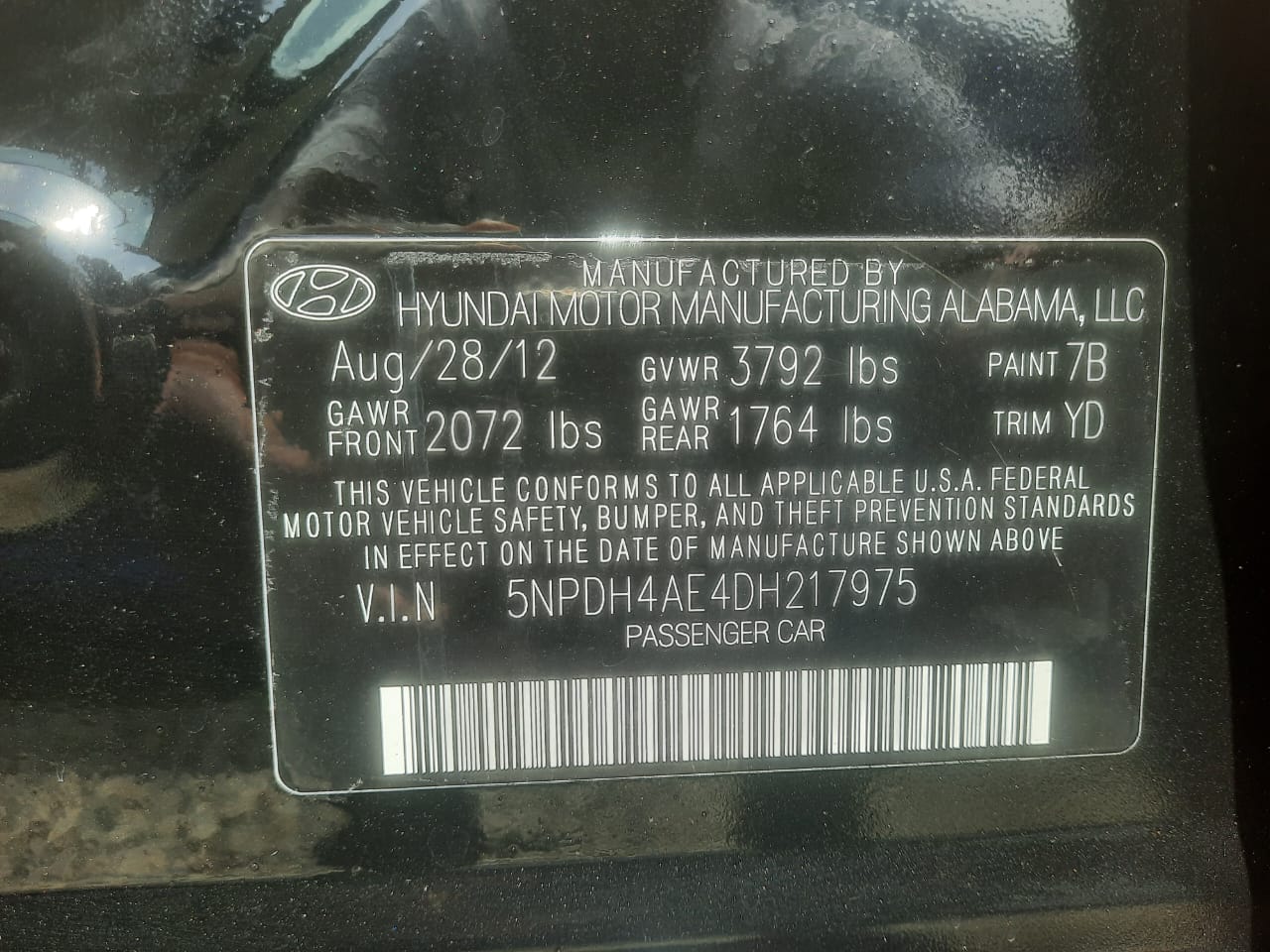 Foreign Used Hyundai Elantra 2012