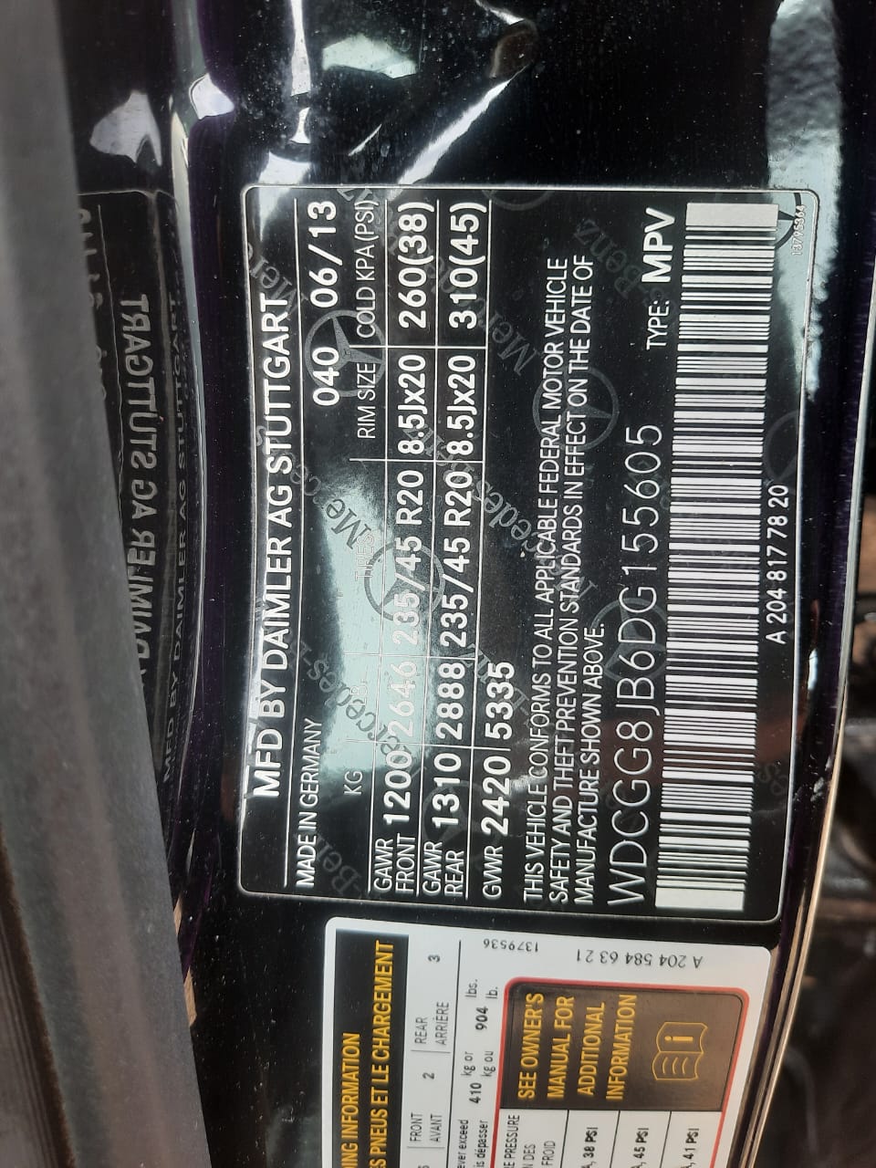 Foreign Used Mercedes-Benz GLK350 2014